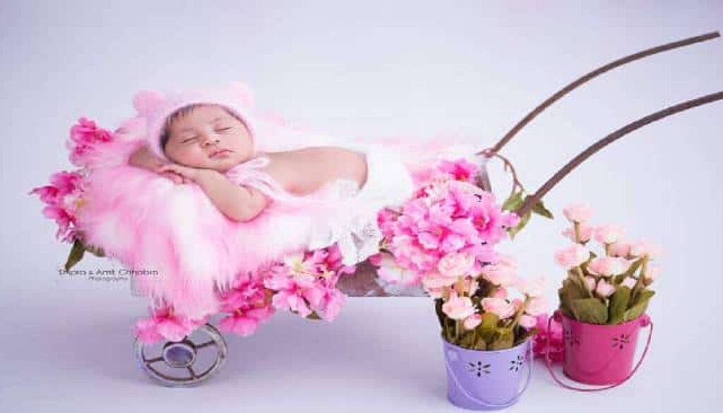 baby girl photo idea