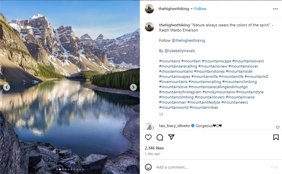 Adventure mountain captions for instagram