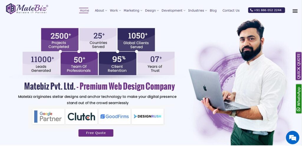 MateBiz - One of the highly-rated web design companies in kerala