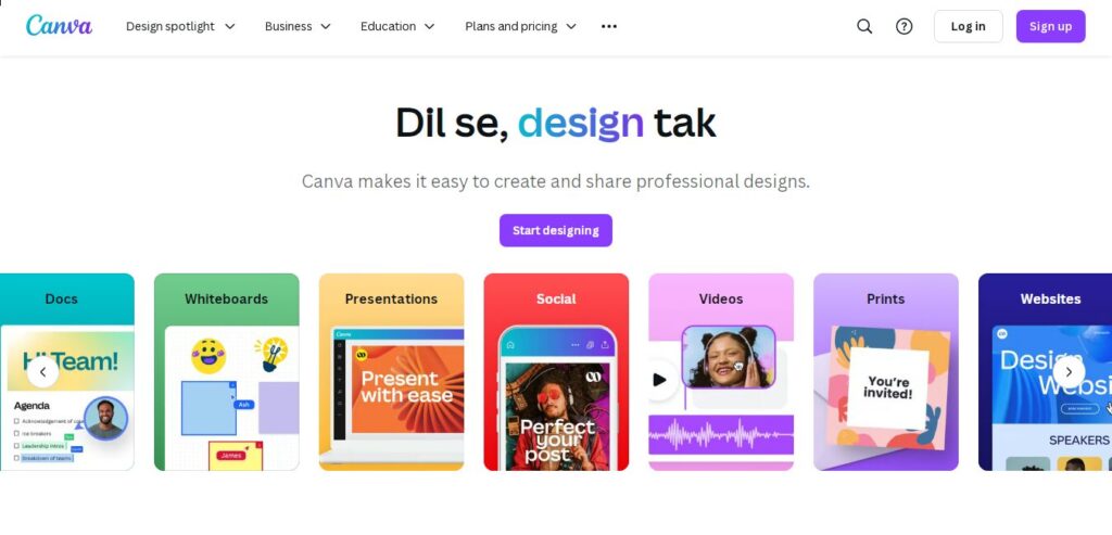 Canva - One of the best AI marketing tools