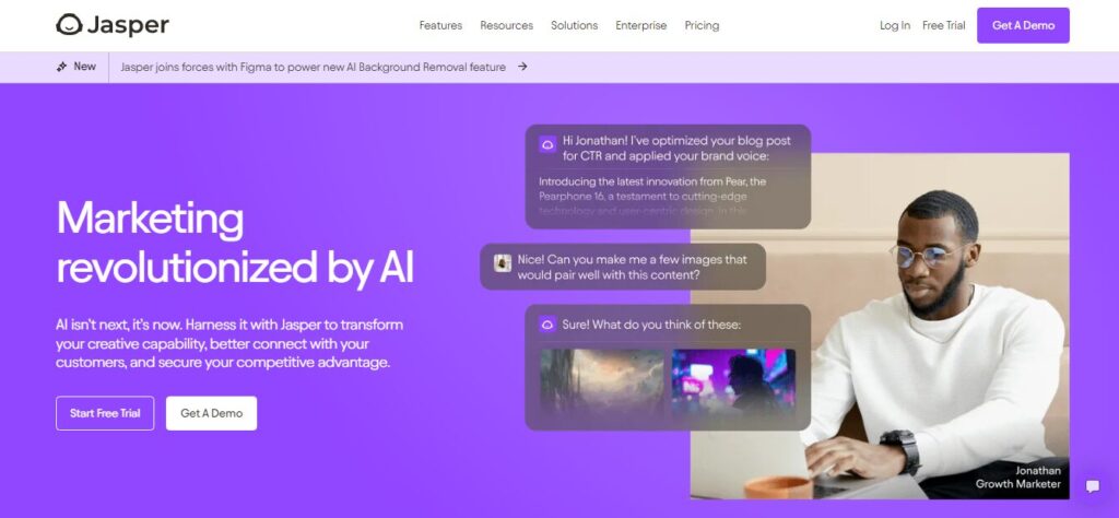 Jasper AI - One of the best ai marketing tool