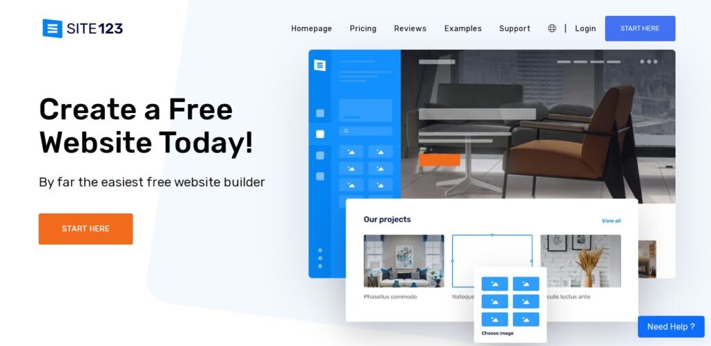 SITE 123 - Best AI Website Builder