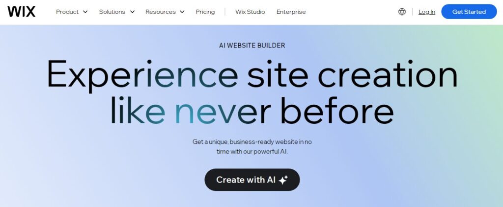 Wix - best AI website builders