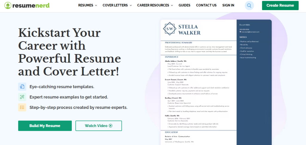 Resume Nurd - AI tools for resume making