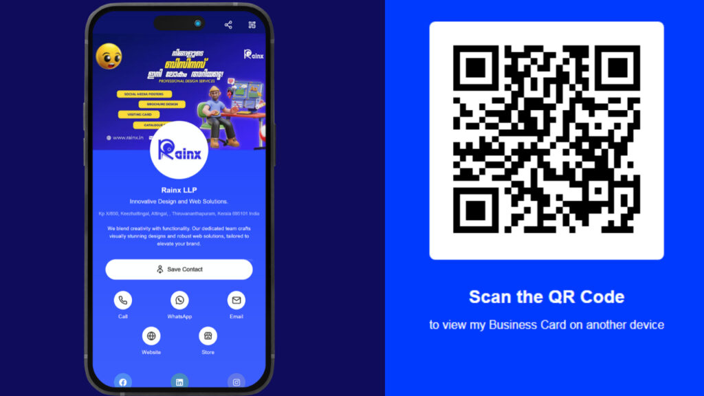 Rainx for best digital business card